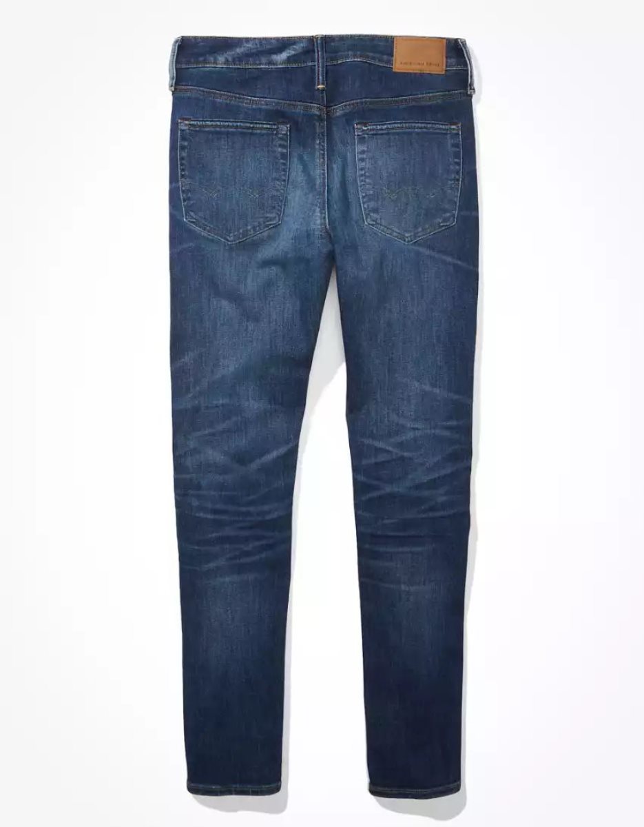 American Eagle AE AirFlexTemp Tech Turn Schlank Jeans Herren Tiefesblau | TXGRZ0631