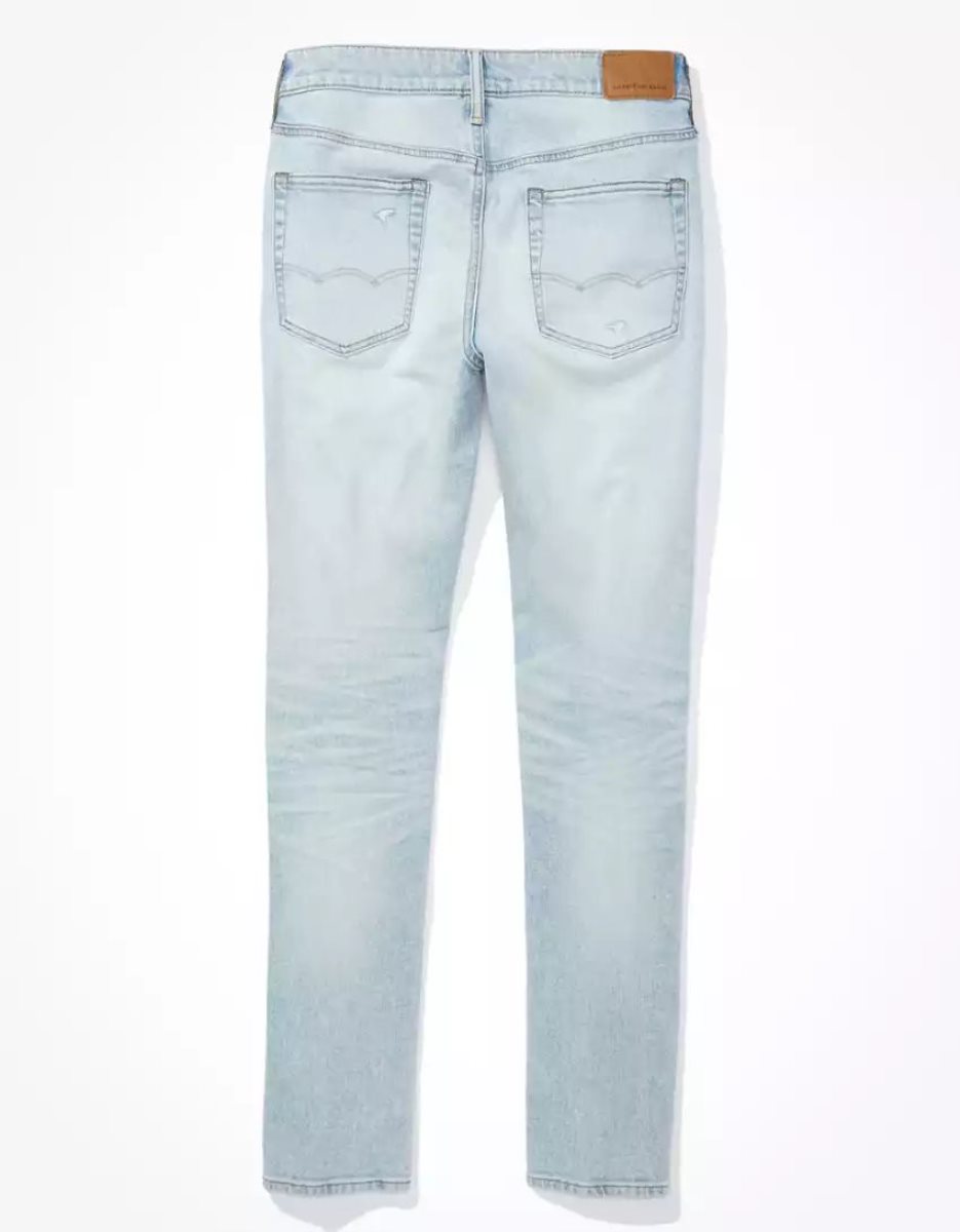 American Eagle AE AirFlexUltrasoft Patched Turn Schlank Jeans Herren Mehrfarbig | ZWGAT6902