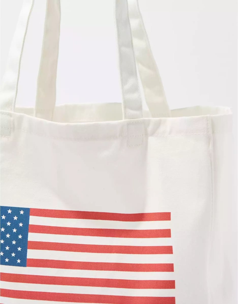 American Eagle AE Budweiser Tote Tasche Damen Weiß | VYAKB7931