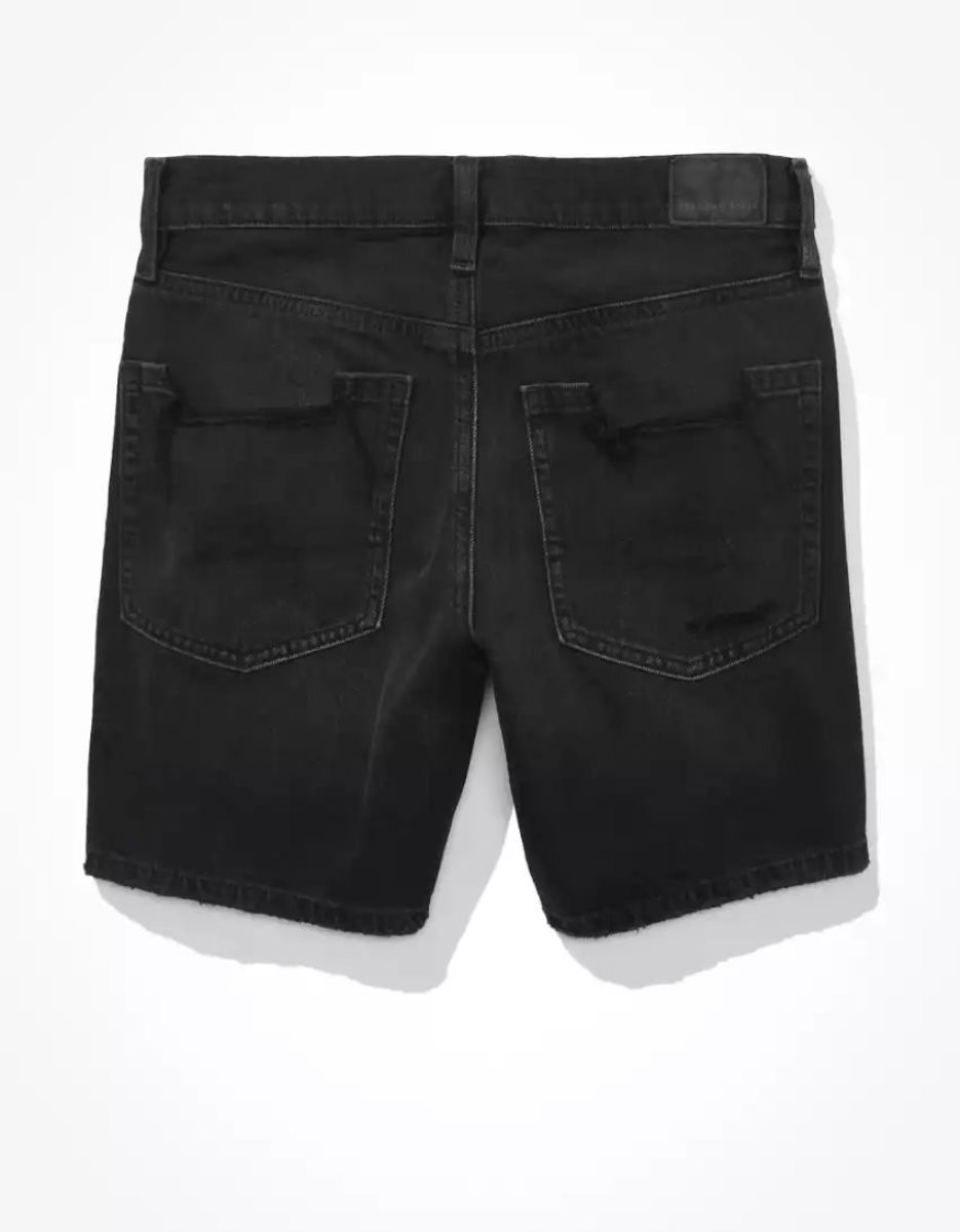 American Eagle AE Denim '90s Boyfriend Bermuda GolfShorts Damen Schwarz | SGAQZ7926