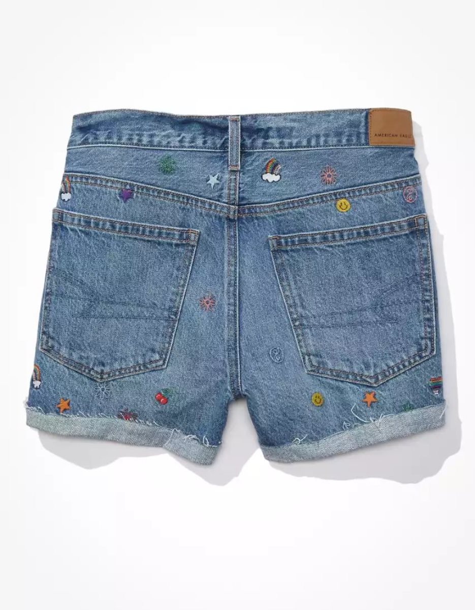 American Eagle AE Denim '90s Boyfriend GolfShorts Damen Indigo | GSLWR2561