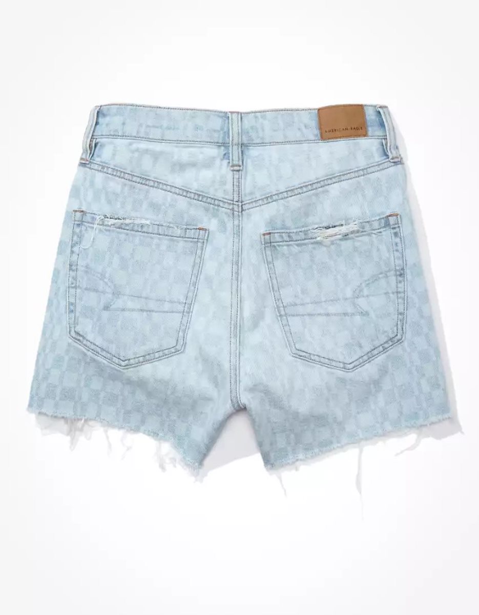 American Eagle AE Denim Highest Taille '90s Boyfriend GolfShorts Damen Hellindigo | ARQCK1869