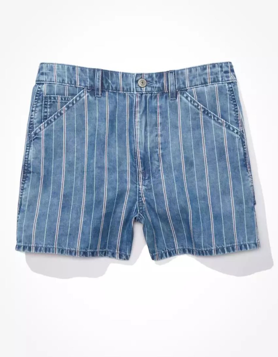 American Eagle AE Denim Highest Taille '90s Boyfriend GolfShorts Damen Indigo | SAQKT7540