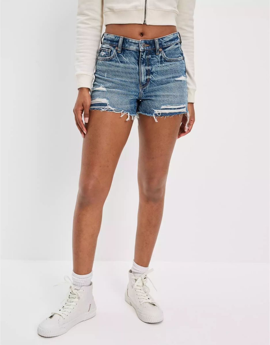 American Eagle AE Denim Mom GolfShorts Damen Mehrfarbig | AKPRB2460