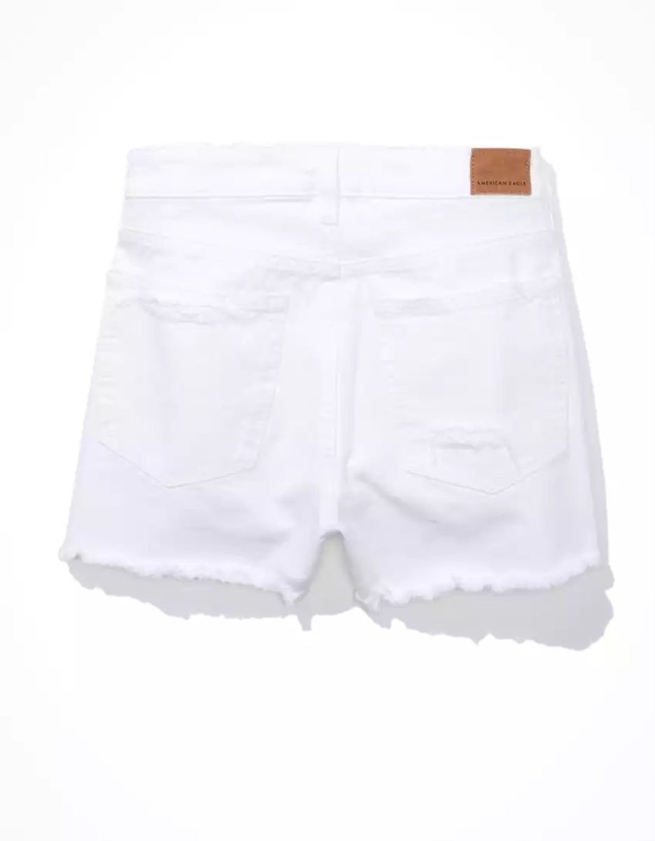 American Eagle AE Denim Mom GolfShorts Damen Weiß | UHDOA0572