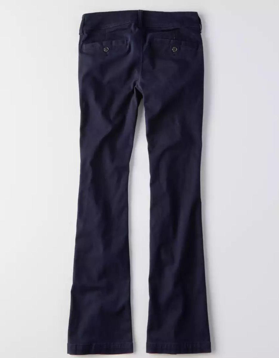 American Eagle AE Denim X Kick Bootcut Hose Damen Navy | UOPXA3049