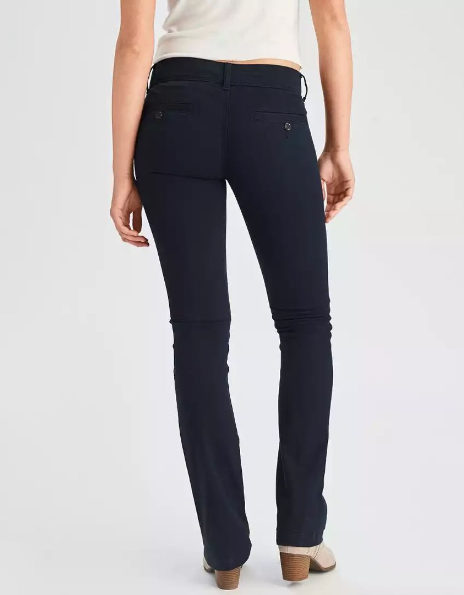 American Eagle AE Denim X Kick Bootcut Hose Damen Navy | UOPXA3049