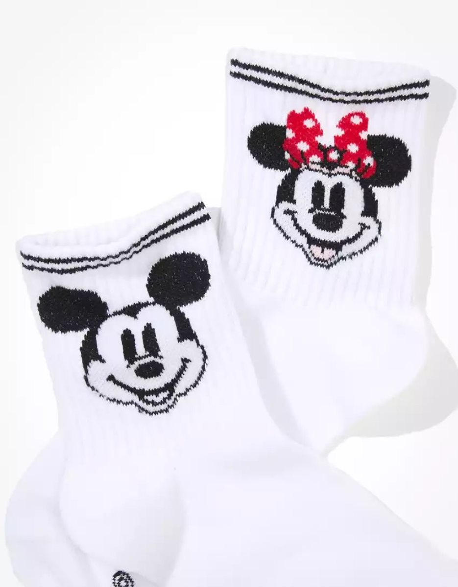 American Eagle AE Disney Boyfriend Socken Damen Weiß | TOJWH8156