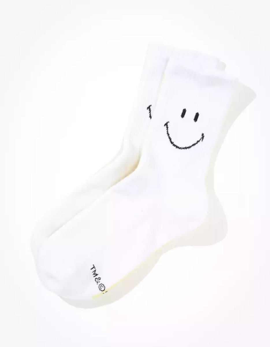 American Eagle AE Double Smiley \'90s Crew Sock Socken Damen Mehrfarbig | ECKVZ1065