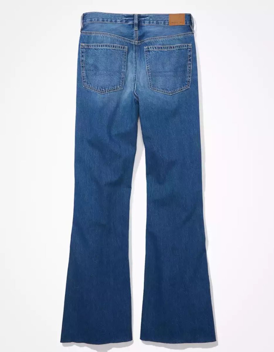 American Eagle AE Dreamy Drape Low-Rise Baggy Flare Jeans Damen Mehrfarbig | KWIGJ3768