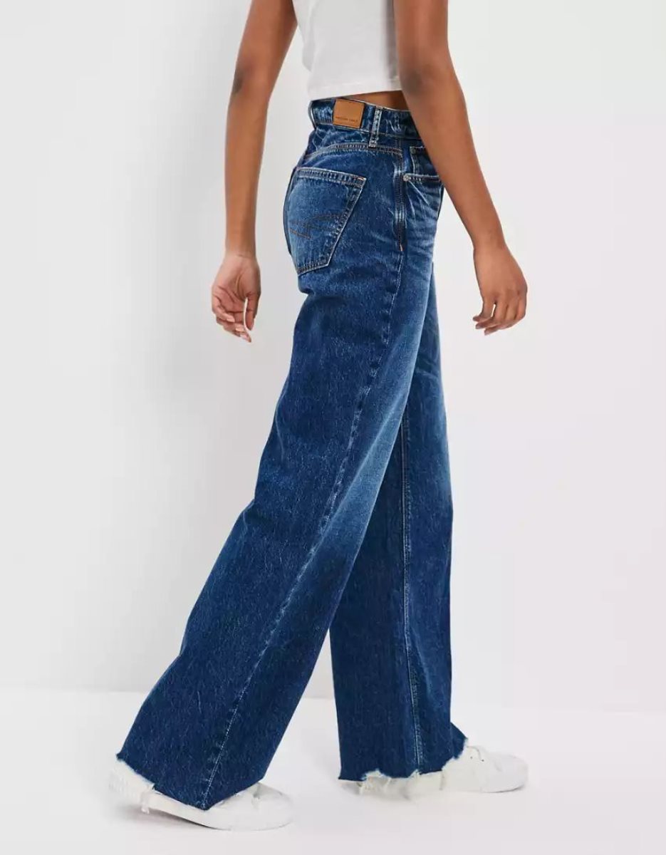 American Eagle AE Dreamy Drape Super High-Waisted Baggy Weite-Leg Jeans Damen Mehrfarbig | BRMJE8256