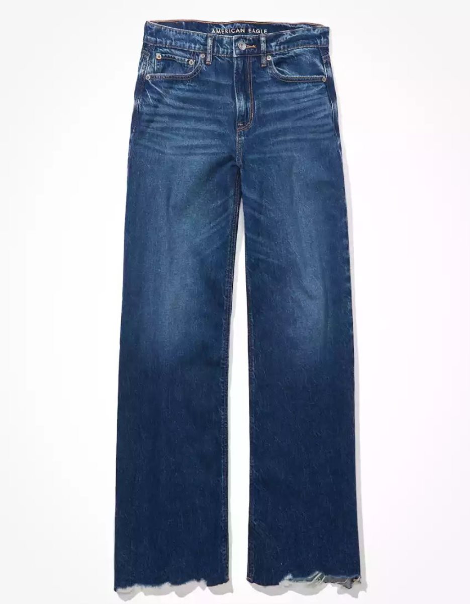 American Eagle AE Dreamy Drape Super High-Waisted Baggy Weite-Leg Jeans Damen Mehrfarbig | BRMJE8256