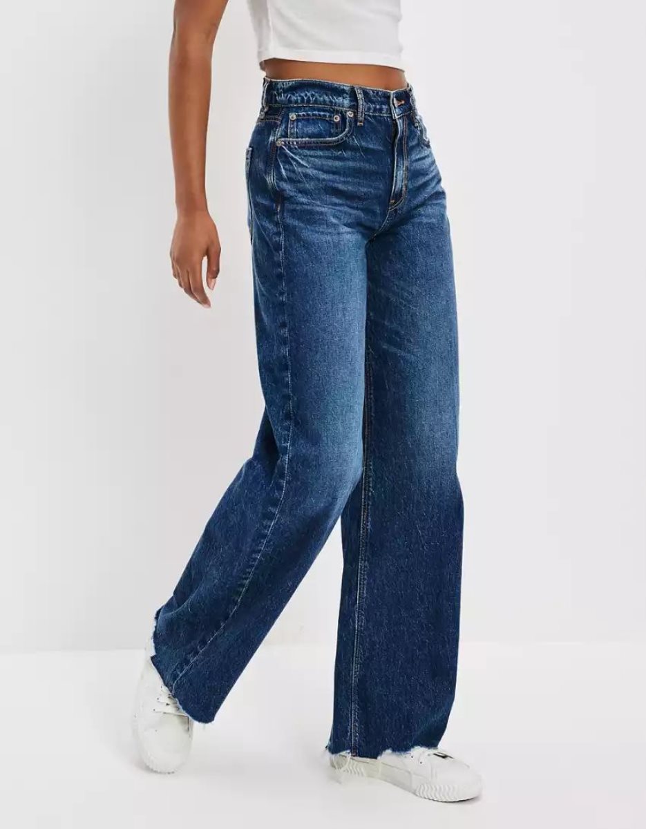 American Eagle AE Dreamy Drape Super High-Waisted Baggy Weite-Leg Jeans Damen Mehrfarbig | BRMJE8256