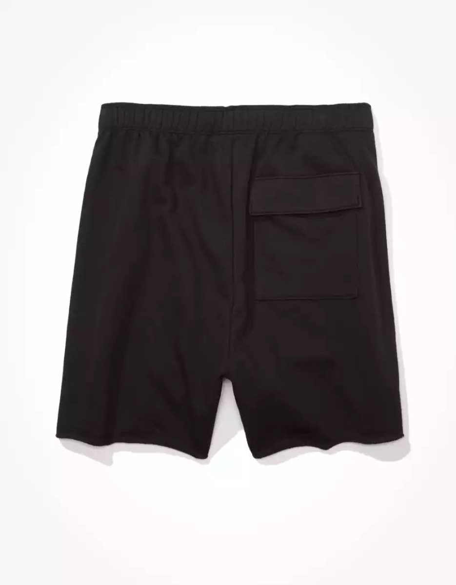 American Eagle AE Fleece Baggy GolfShorts Damen Schwarz | AIYBT5640