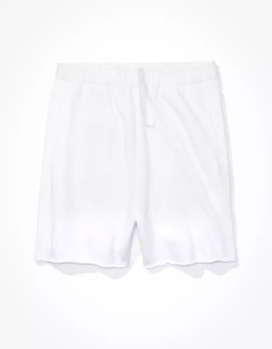 American Eagle AE Fleece Baggy GolfShorts Damen Weiß | CMJSI5103