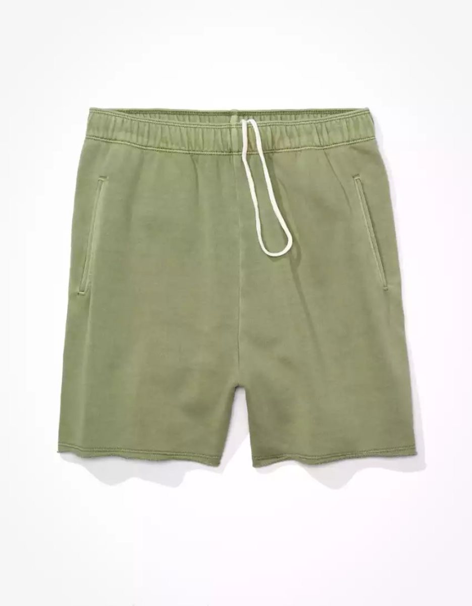 American Eagle AE Fleece Baggy GolfShorts Damen Olivgrün | ULICN6902