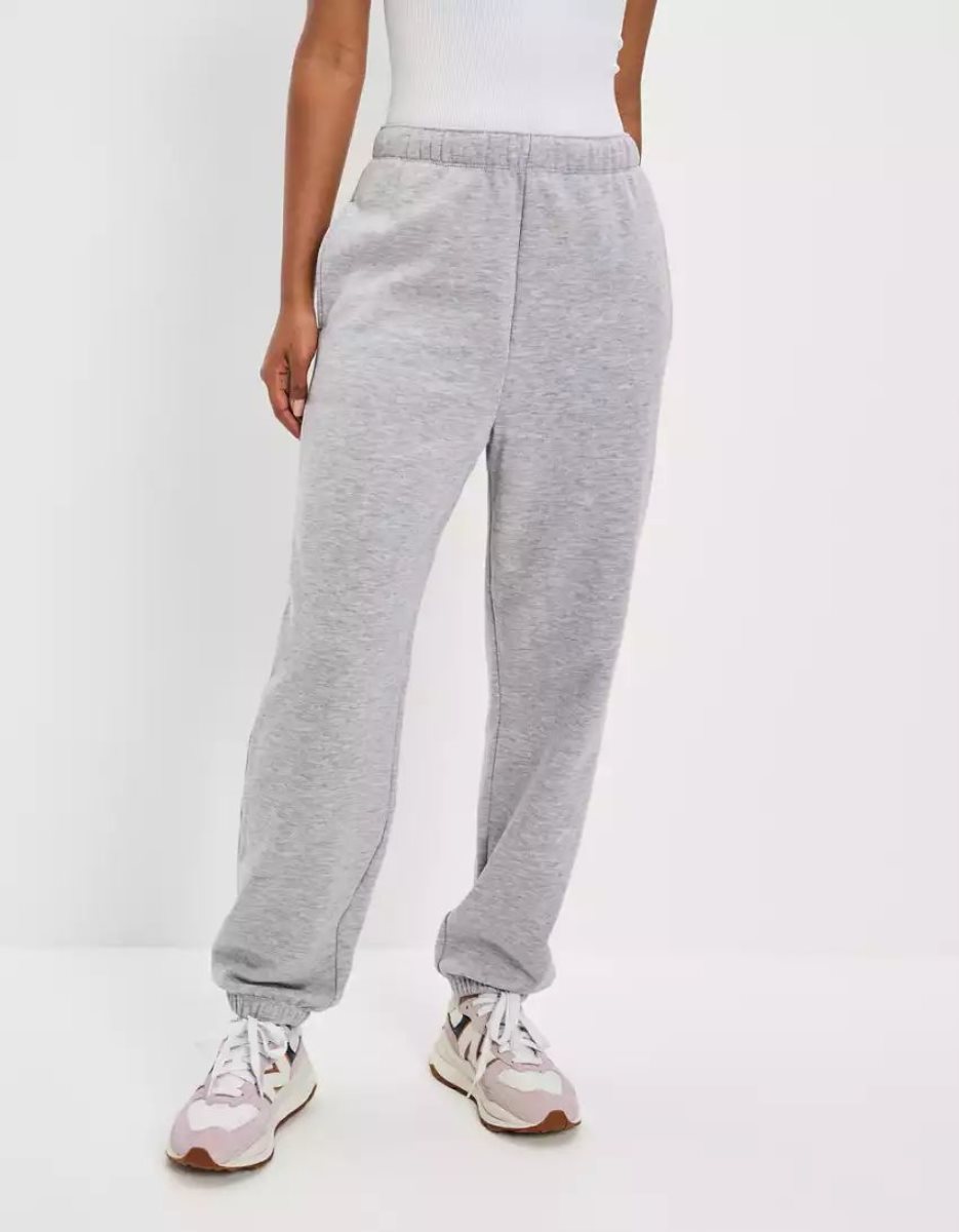 American Eagle AE Fleece Baggy Jogginghose Damen Grau | CLJGE0981