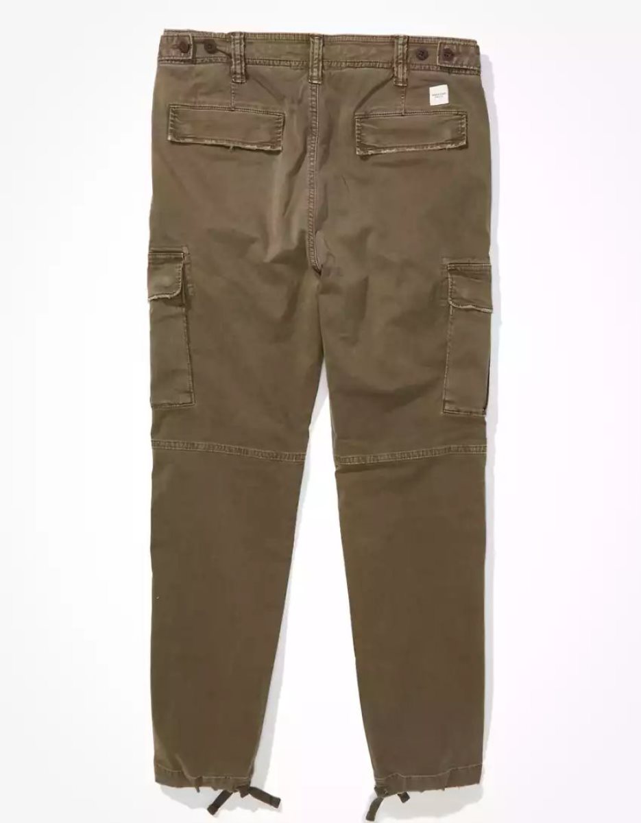 American Eagle AE Flex Original Gerade Lived-In Cargo Hose Herren Olivgrün | GTANB1074