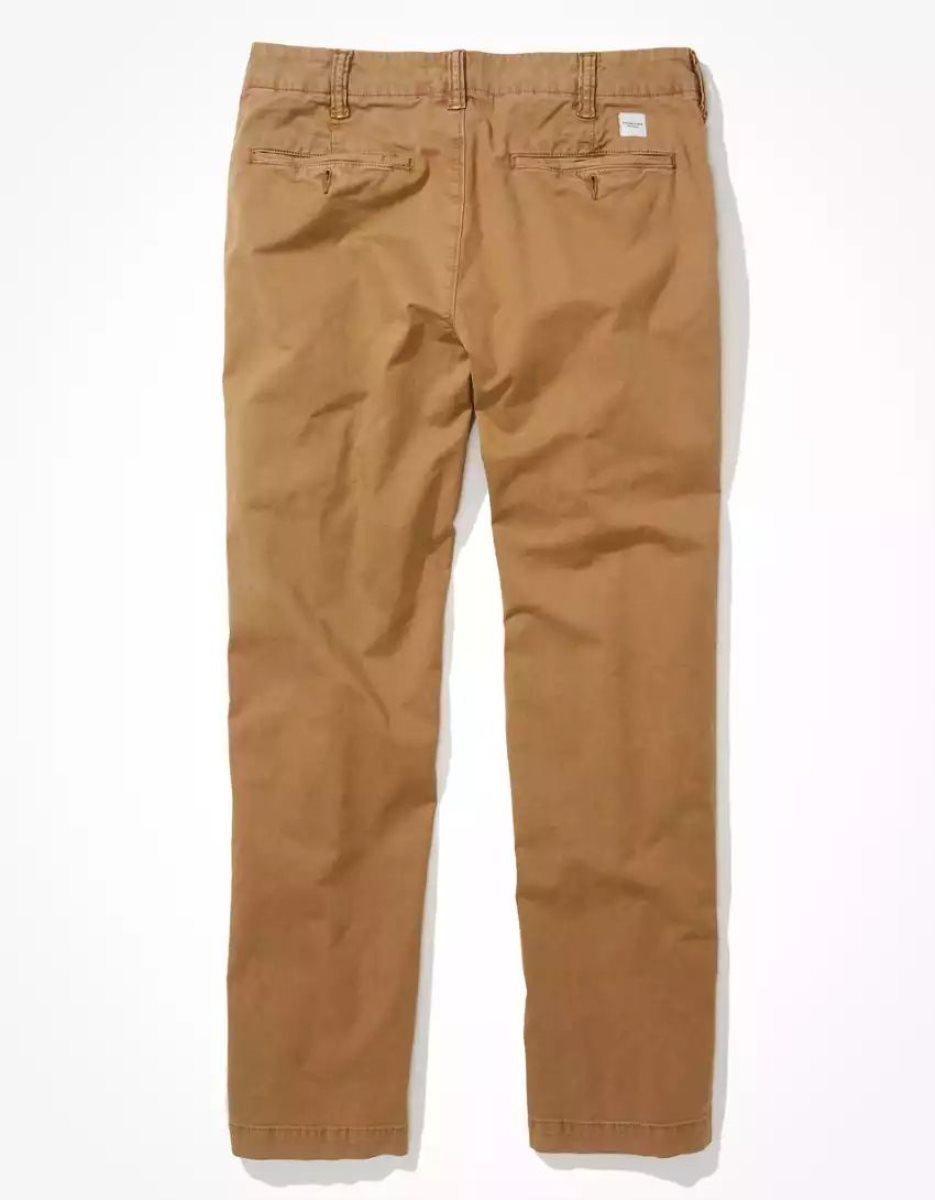 American Eagle AE Flex Relaxed Gerade Khaki Hose Herren Khaki | KVHNE8935