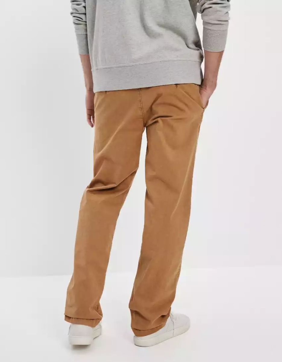 American Eagle AE Flex Relaxed Gerade Khaki Hose Herren Khaki | KVHNE8935