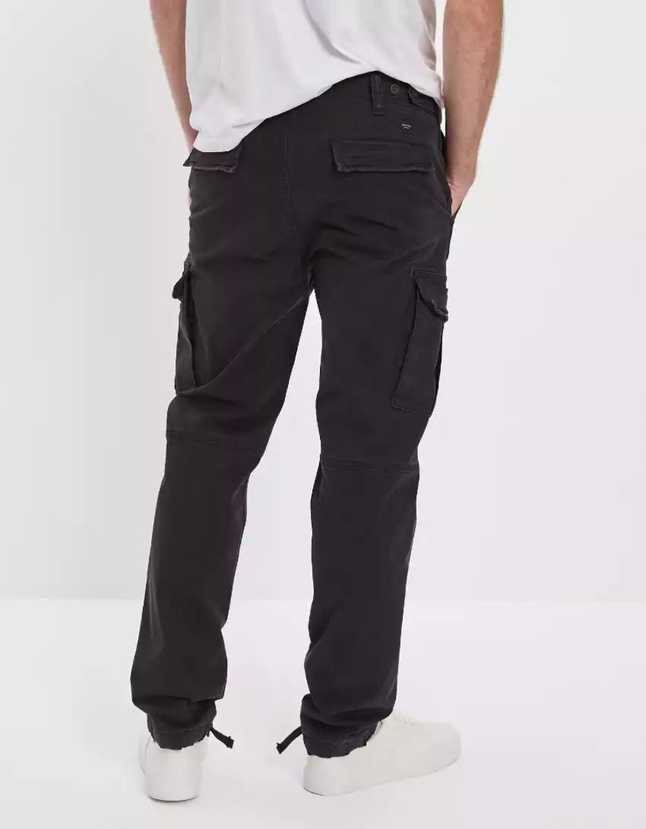 American Eagle AE Flex Slim Lived-In Cargo Hose Herren Schwarz | GBKEX6043