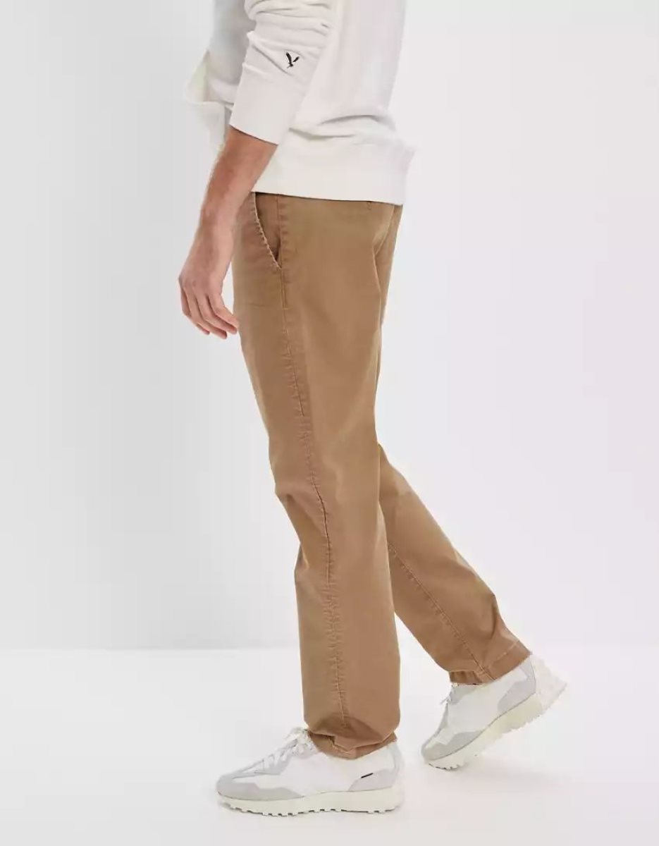 American Eagle AE Flex Turn Gerade Lived-In Khaki Hose Herren Mehrfarbig | MXVBA4162