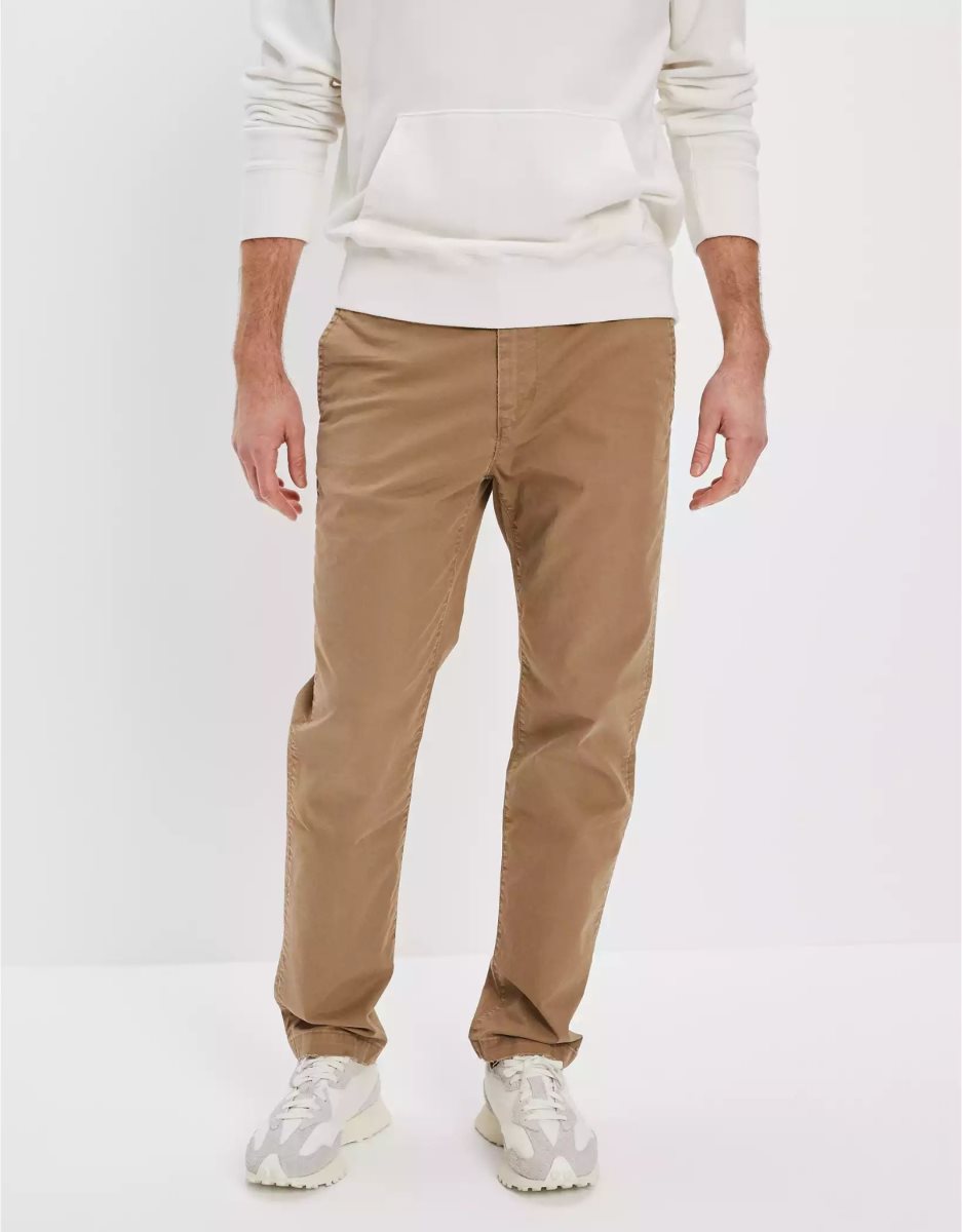 American Eagle AE Flex Turn Gerade Lived-In Khaki Hose Herren Mehrfarbig | MXVBA4162