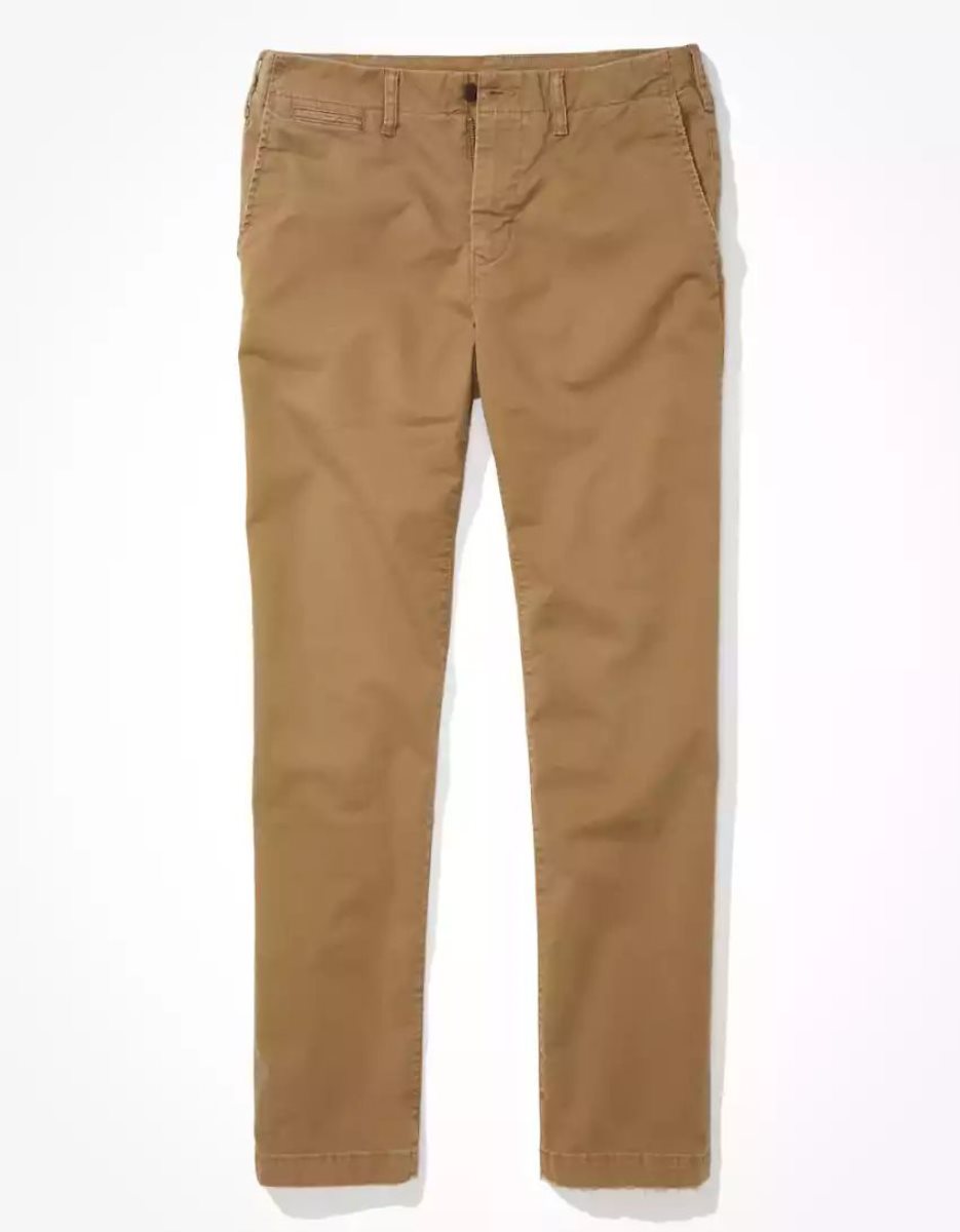 American Eagle AE Flex Turn Gerade Lived-In Khaki Hose Herren Mehrfarbig | MXVBA4162