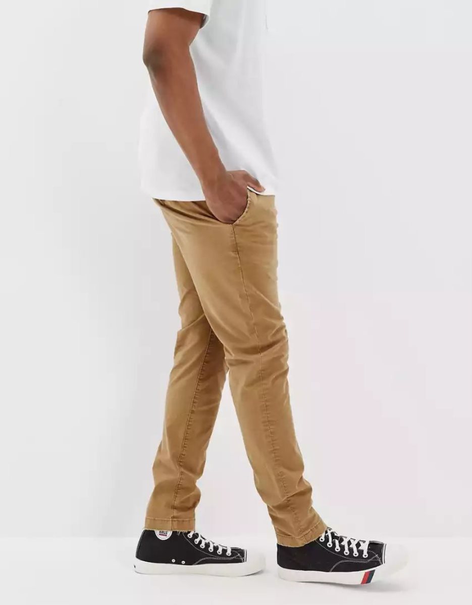 American Eagle AE Flex Turn Schlank Lived-In Khaki Hose Herren Mehrfarbig | DIRNK1384