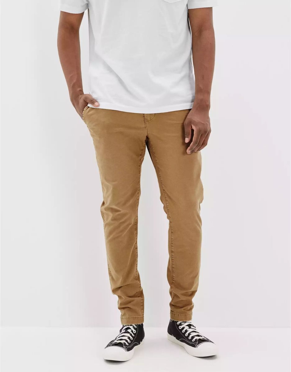 American Eagle AE Flex Turn Schlank Lived-In Khaki Hose Herren Mehrfarbig | DIRNK1384