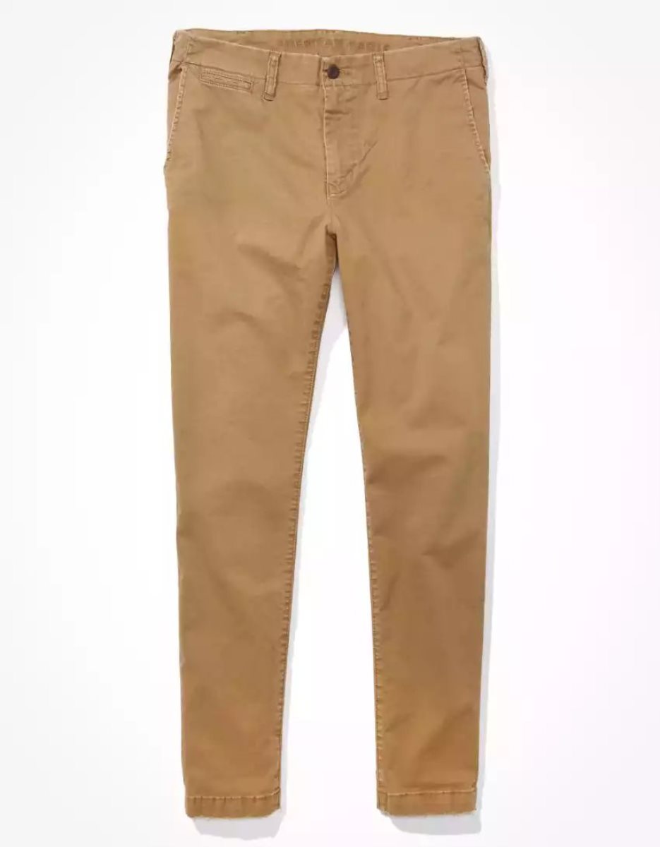 American Eagle AE Flex Turn Schlank Lived-In Khaki Hose Herren Mehrfarbig | DIRNK1384