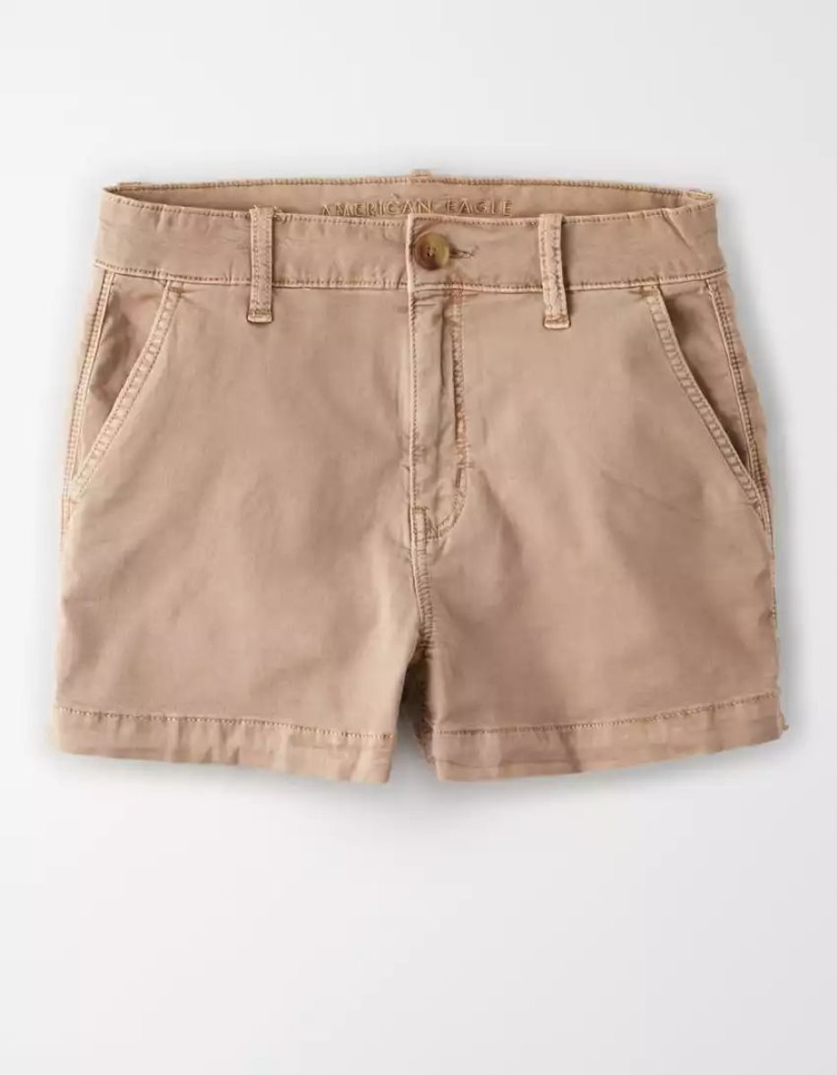 American Eagle AE High-Waisted Khaki GolfShorts Damen Grau Braun | CJYEG3645