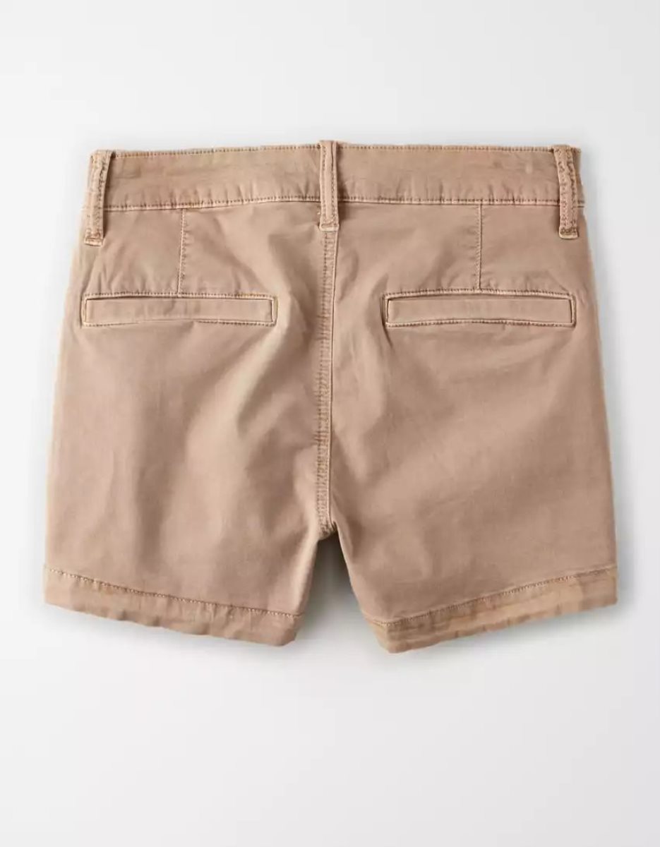 American Eagle AE High-Waisted Khaki GolfShorts Damen Grau Braun | CJYEG3645