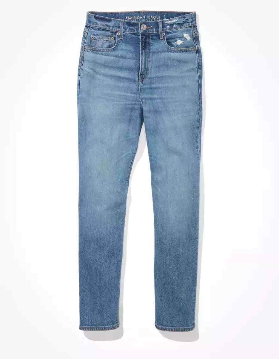 American Eagle AE Highest Taille '90s Boyfriend Jeans Damen Indigo | FRGQO2347