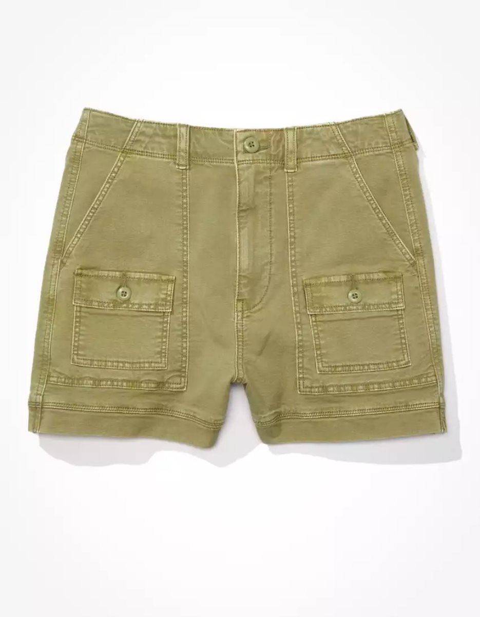 American Eagle AE Highest Taille '90s Boyfriend Cargo GolfShorts Damen Grün | LDFBJ8394