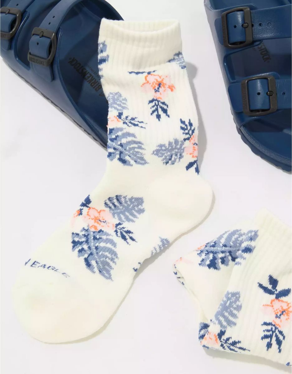 American Eagle AE Monstera Crew Socken Herren Weiß | PLFQD0234