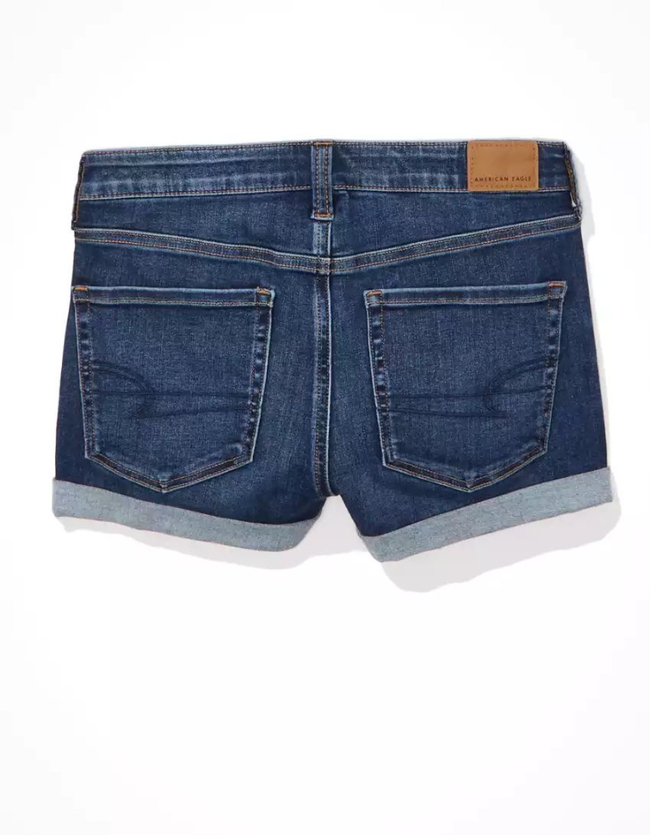 American Eagle AE Ne(x)t Level High-Waisted Denim GolfShorts Damen Waschen | AHUIT6725