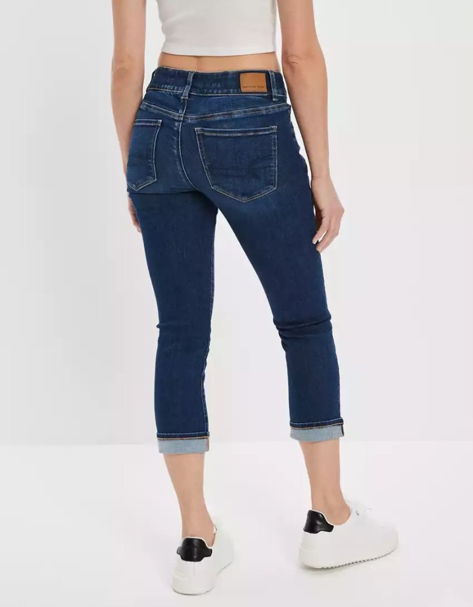 American Eagle AE Ne(x)t Level Low-Rise Artist Crop Jeans Damen Mehrfarbig | NRHYT1469