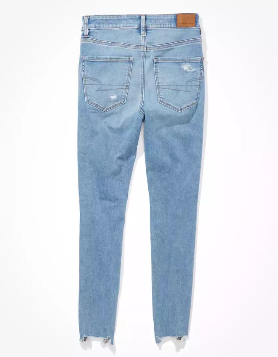 American Eagle AE Ne(x)t Level Ripped Super High-Waisted Jegging Jeans Damen Mehrfarbig | OYDNK8517