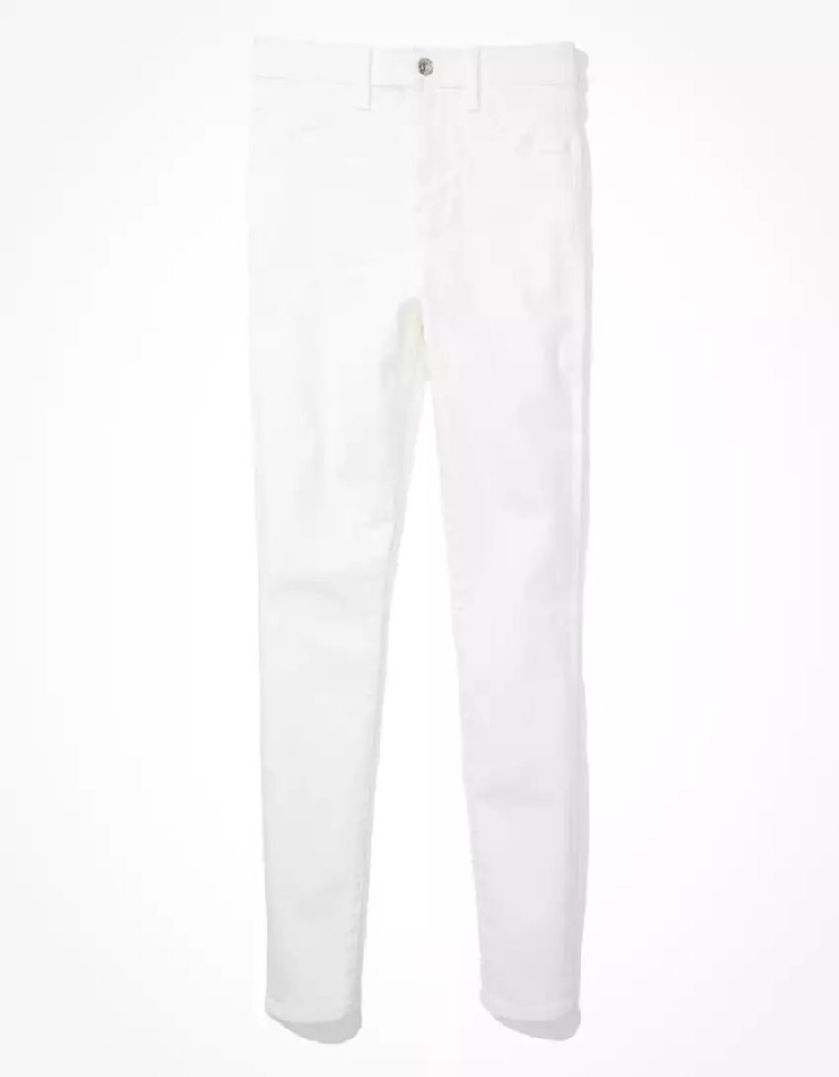 American Eagle AE Ne(x)t Level Super High-Waisted Jegging Jeans Damen Weiß | QFEJC5487