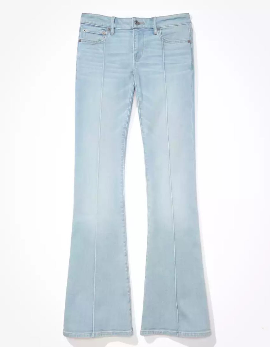 American Eagle AE Ne(x)t Level Super Low-Rise Flare Jeans Damen Mehrfarbig | MNQFK5863