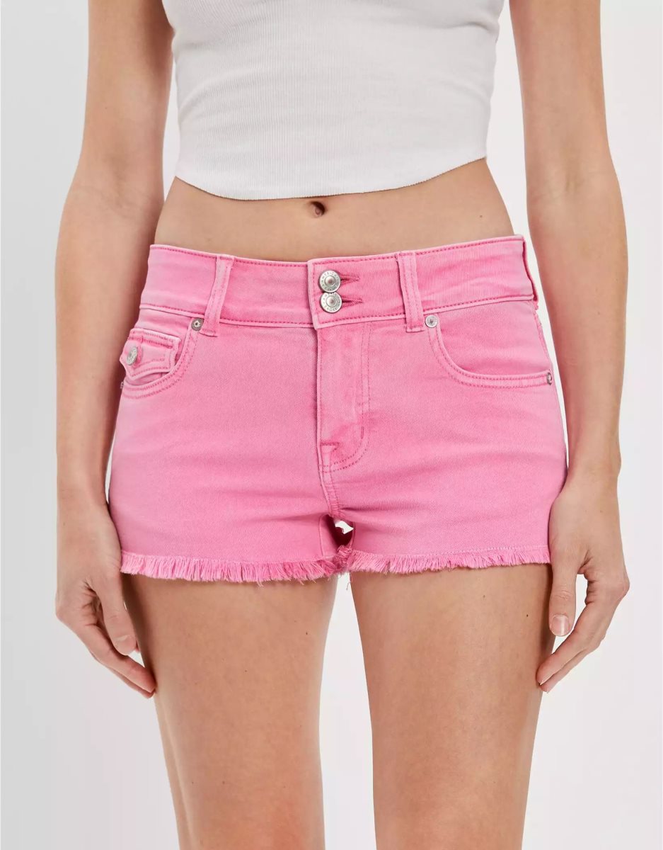 American Eagle AE Ne(x)t Level Twill Low-Rise GolfShorts Damen Rosa | KMDQW0986