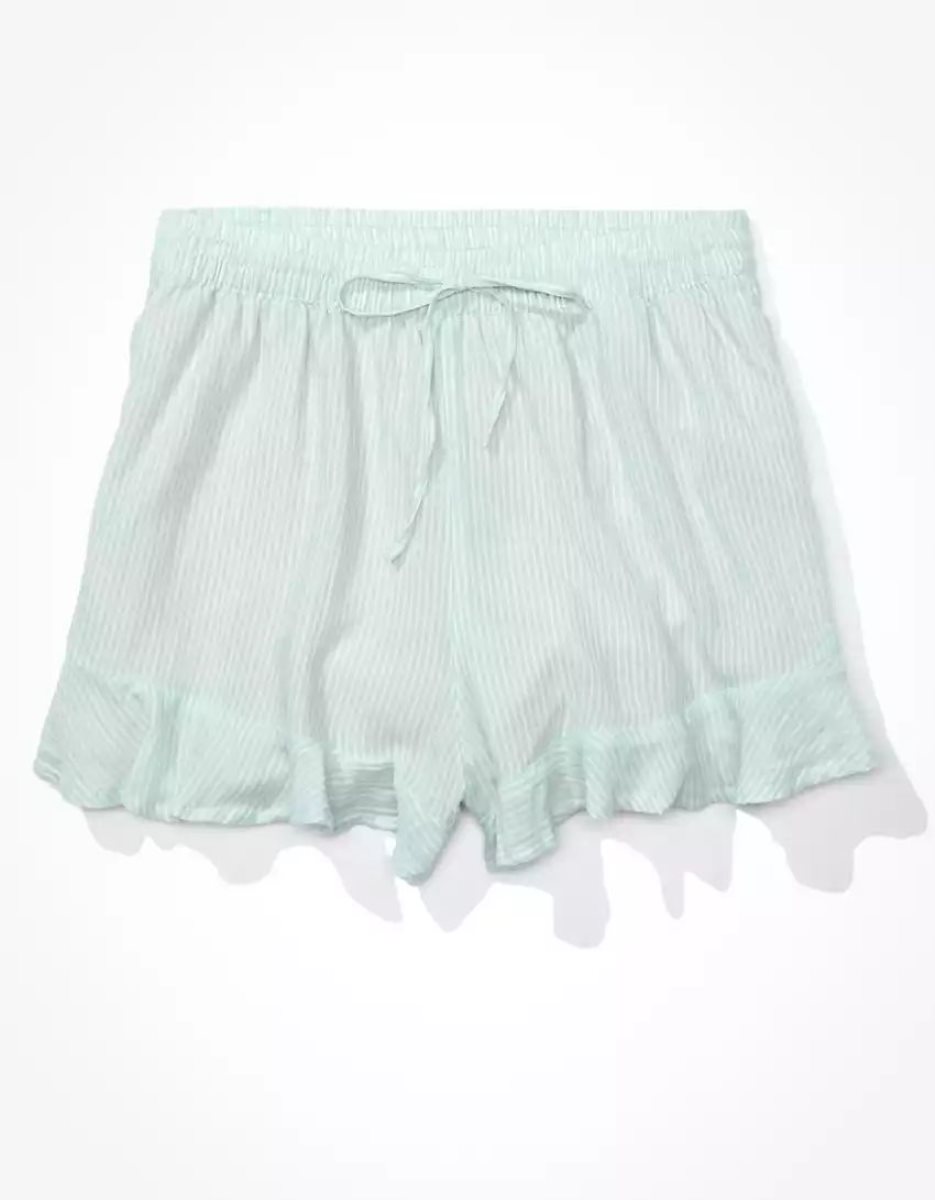 American Eagle AE Ruffle GolfShorts Damen Grün | CDBWQ4658