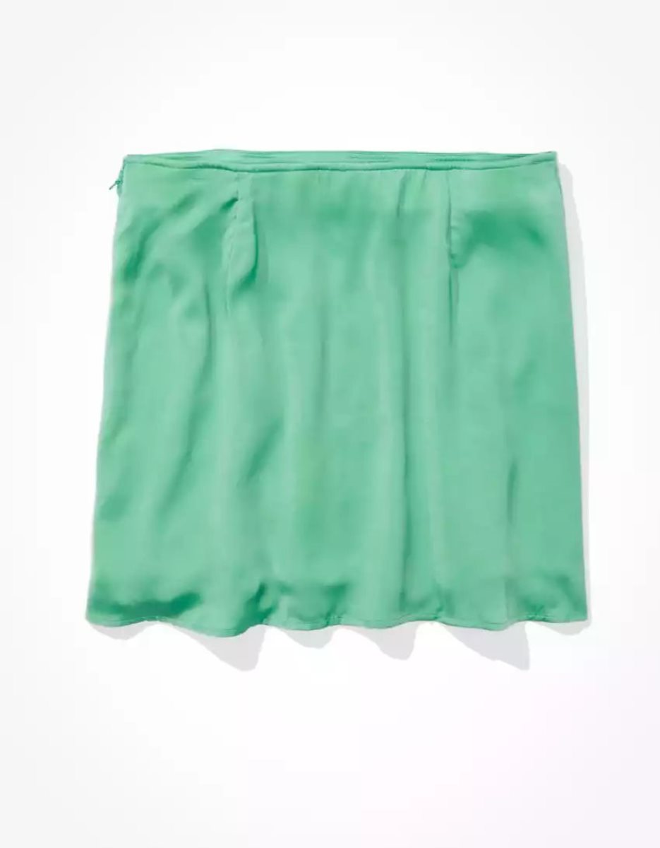 American Eagle AE Silky Mini GolfSkirts Damen Hellgrün | YQBGM0371