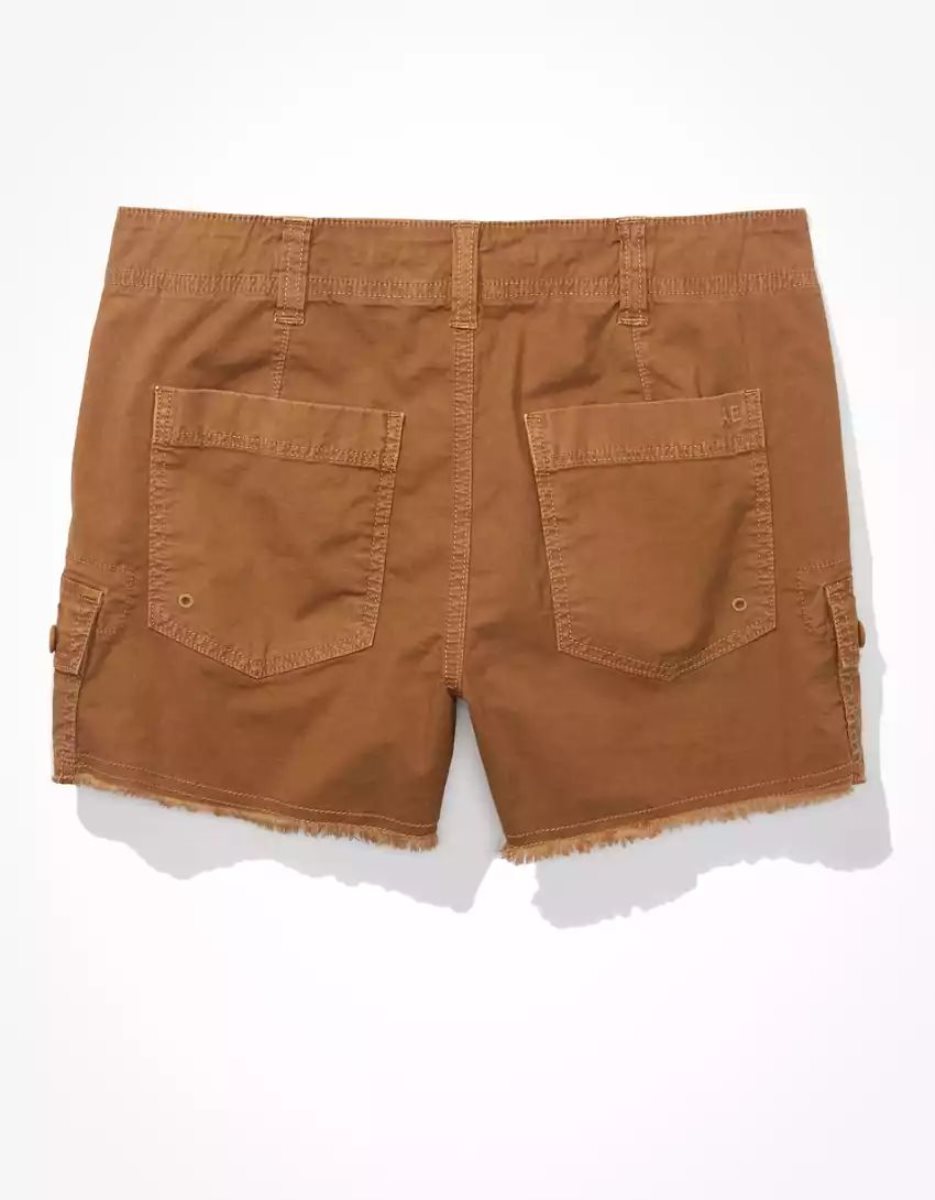 American Eagle AE Snappy Stretch '90s Boyfriend Cargo GolfShorts Damen Braun | VYKGR4695