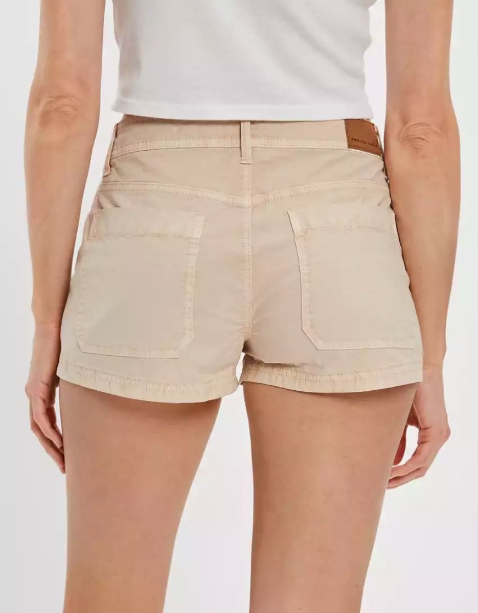 American Eagle AE Snappy Stretch Low-Rise GolfShorts Damen Hellkhaki | JYZUE7294