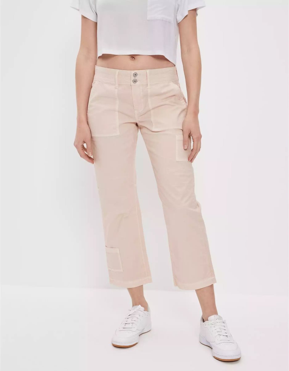 American Eagle AE Snappy Stretch Low-Rise Kick Crop Hose Damen Mehrfarbig | NOFXU2086