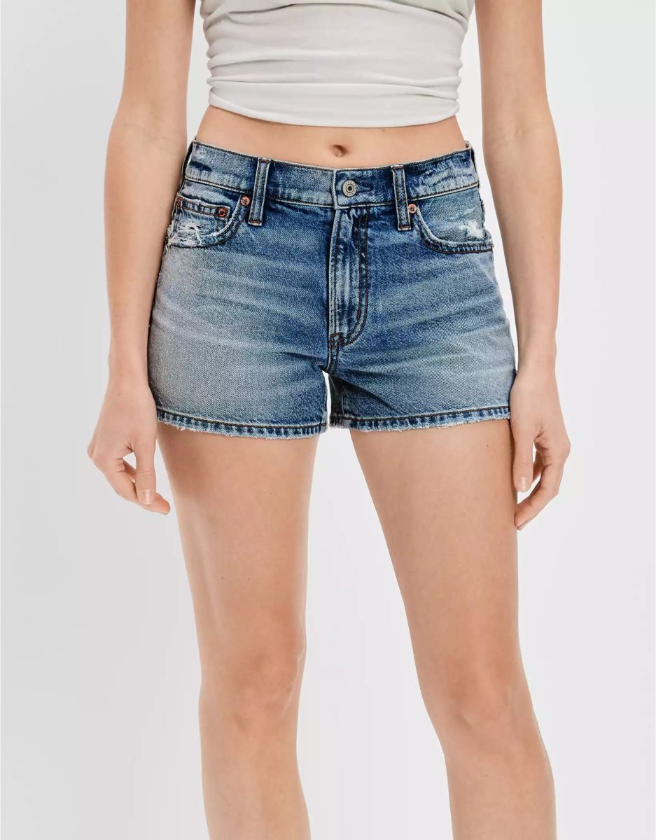 American Eagle AE Stretch Denim '90s Boyfriend GolfShorts Damen Mehrfarbig | GDTSN4369