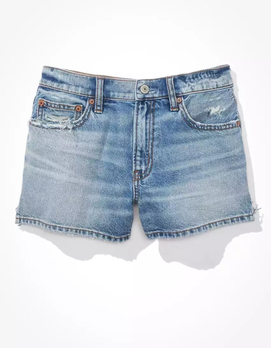 American Eagle AE Stretch Denim '90s Boyfriend GolfShorts Damen Mehrfarbig | GDTSN4369