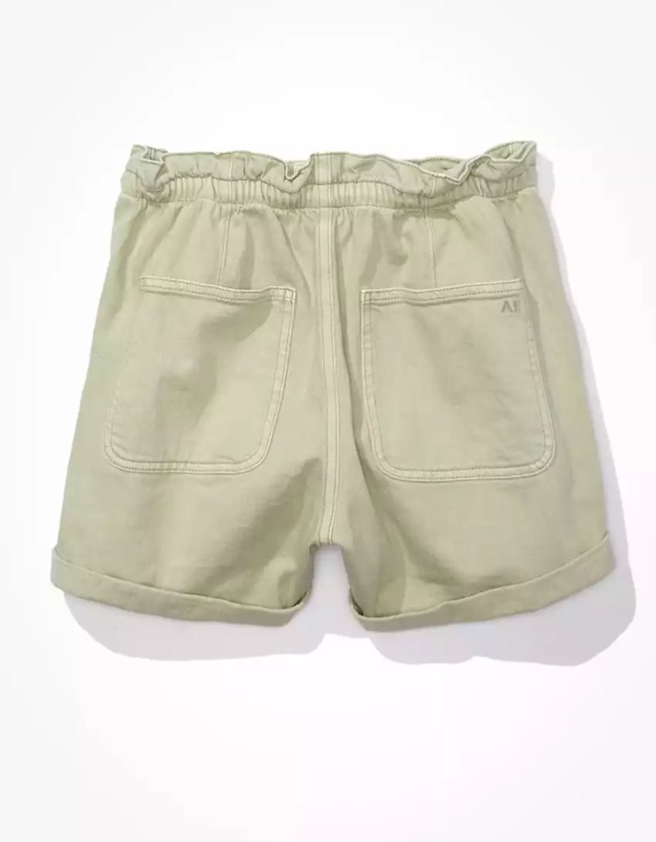 American Eagle AE Stretch Highest Taille Baggy Utility GolfShorts Damen Olivgrün | PUFIM7084